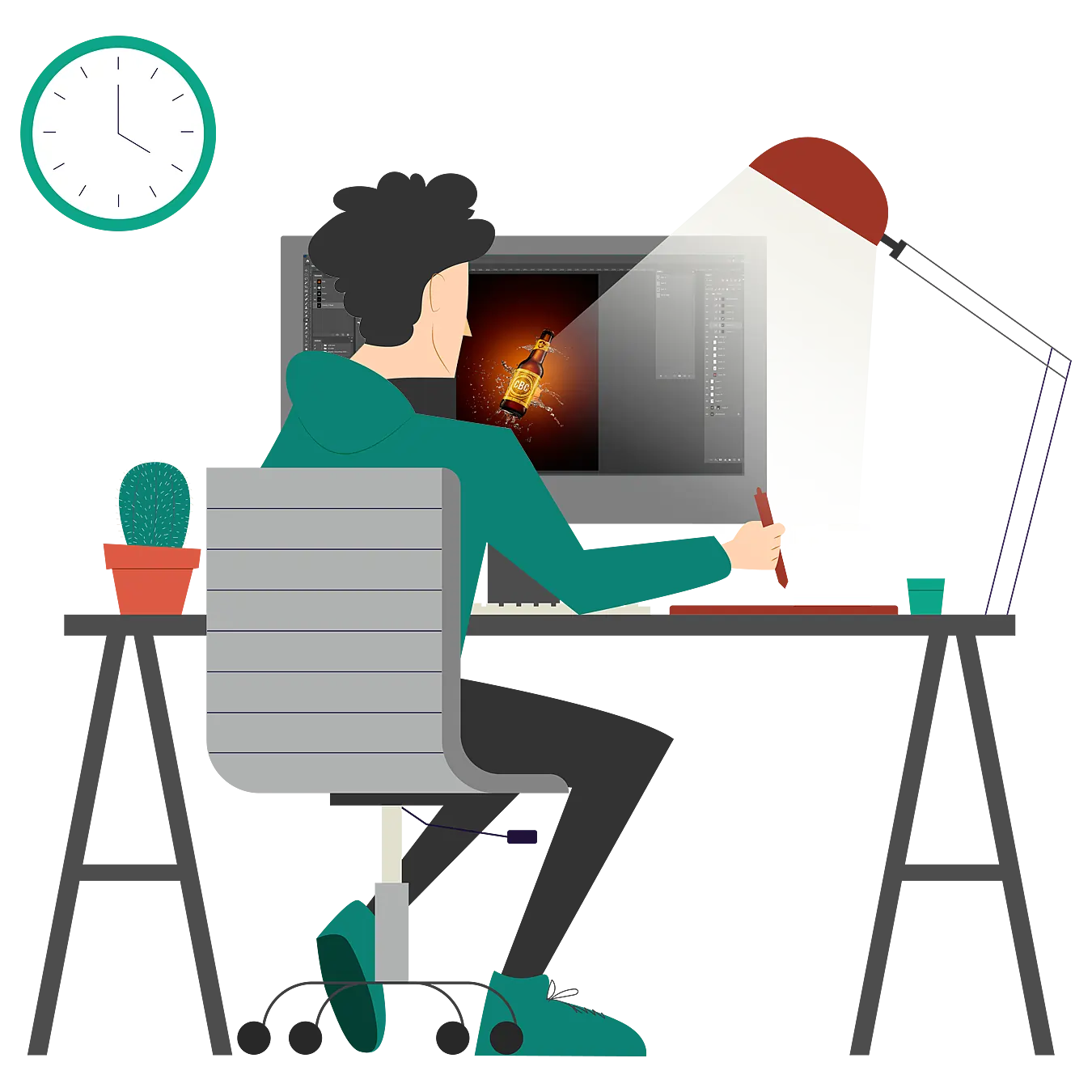 Product Retouching Process Image