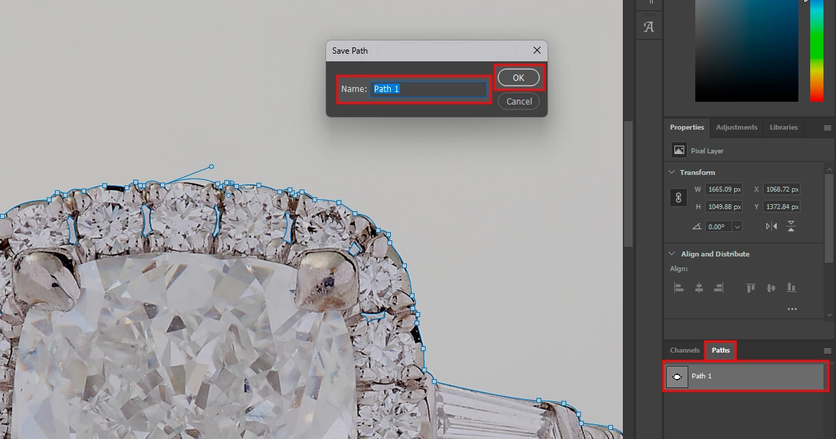 Clipping Path for Jewelry