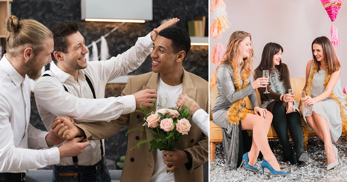 Bachelors Party of Bride and Groom